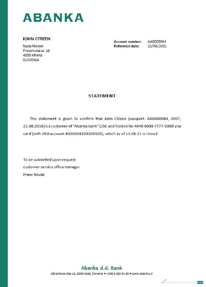 Download Slovenia Abanka closure reference Photoshop template